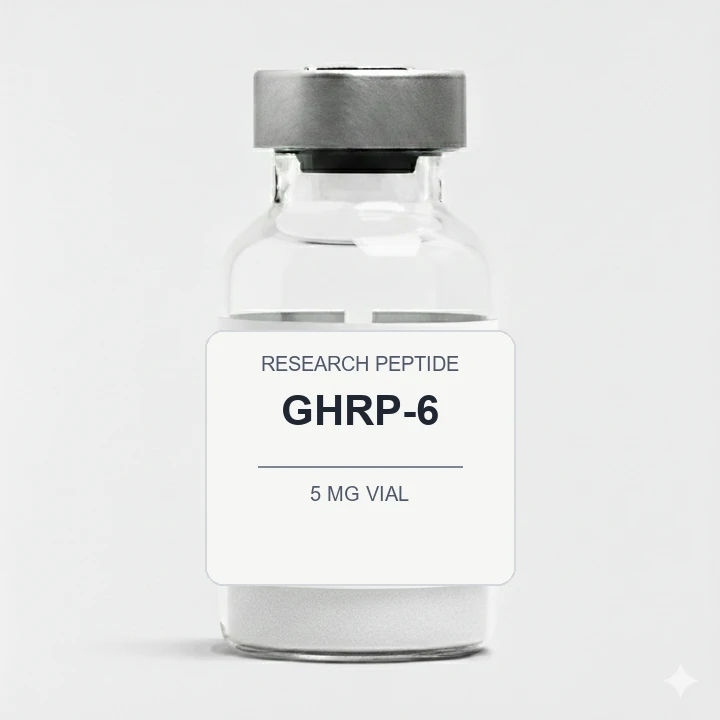 GHRP-6 (5 mg Vial) vial label