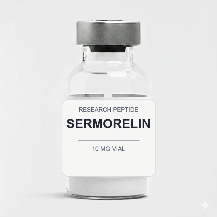 Sermorelin (10 mg Vial) vial label