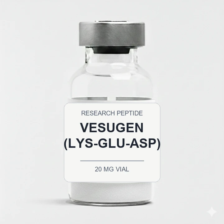 Vesugen (Lys-Glu-Asp) (20 mg Vial) vial label